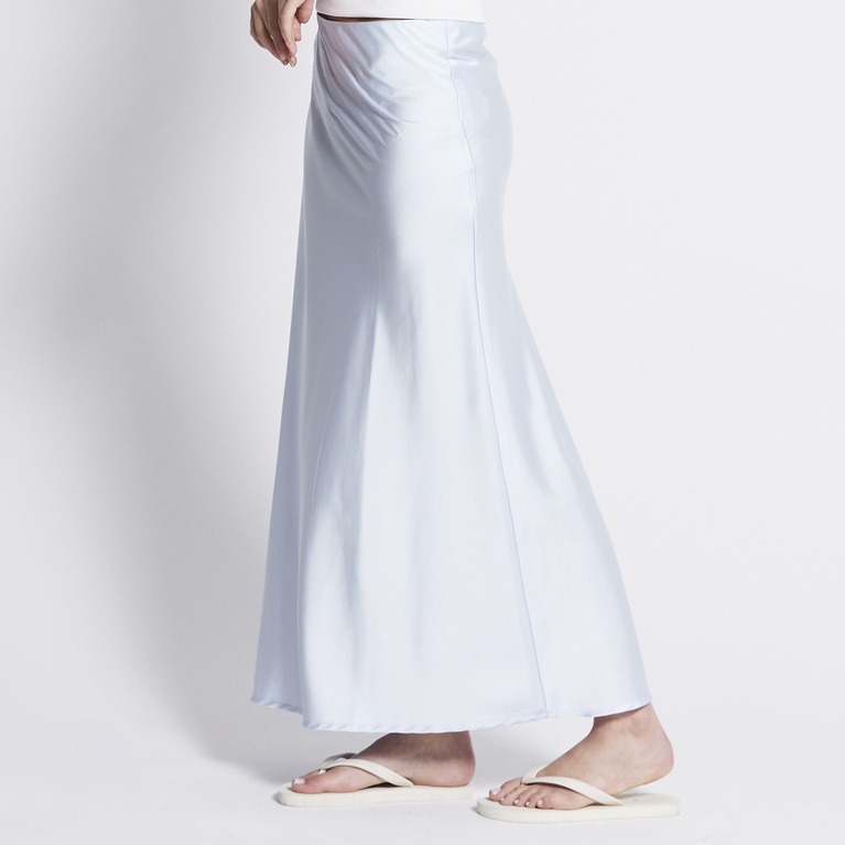 Satin skirt "Corinne" Light blue